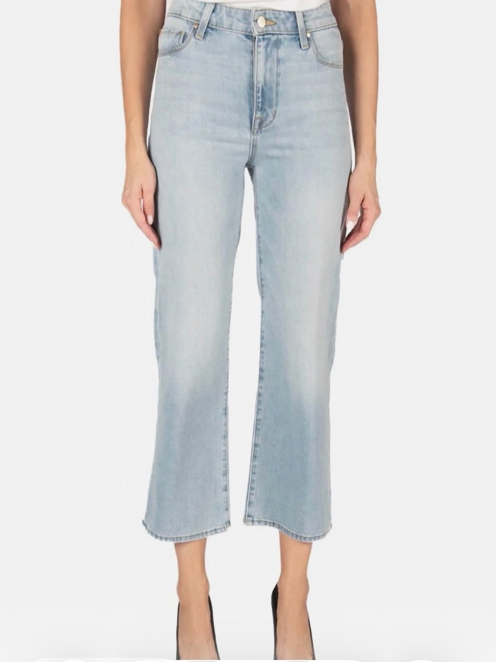 Fidelity Katie Crop in Angel Blue